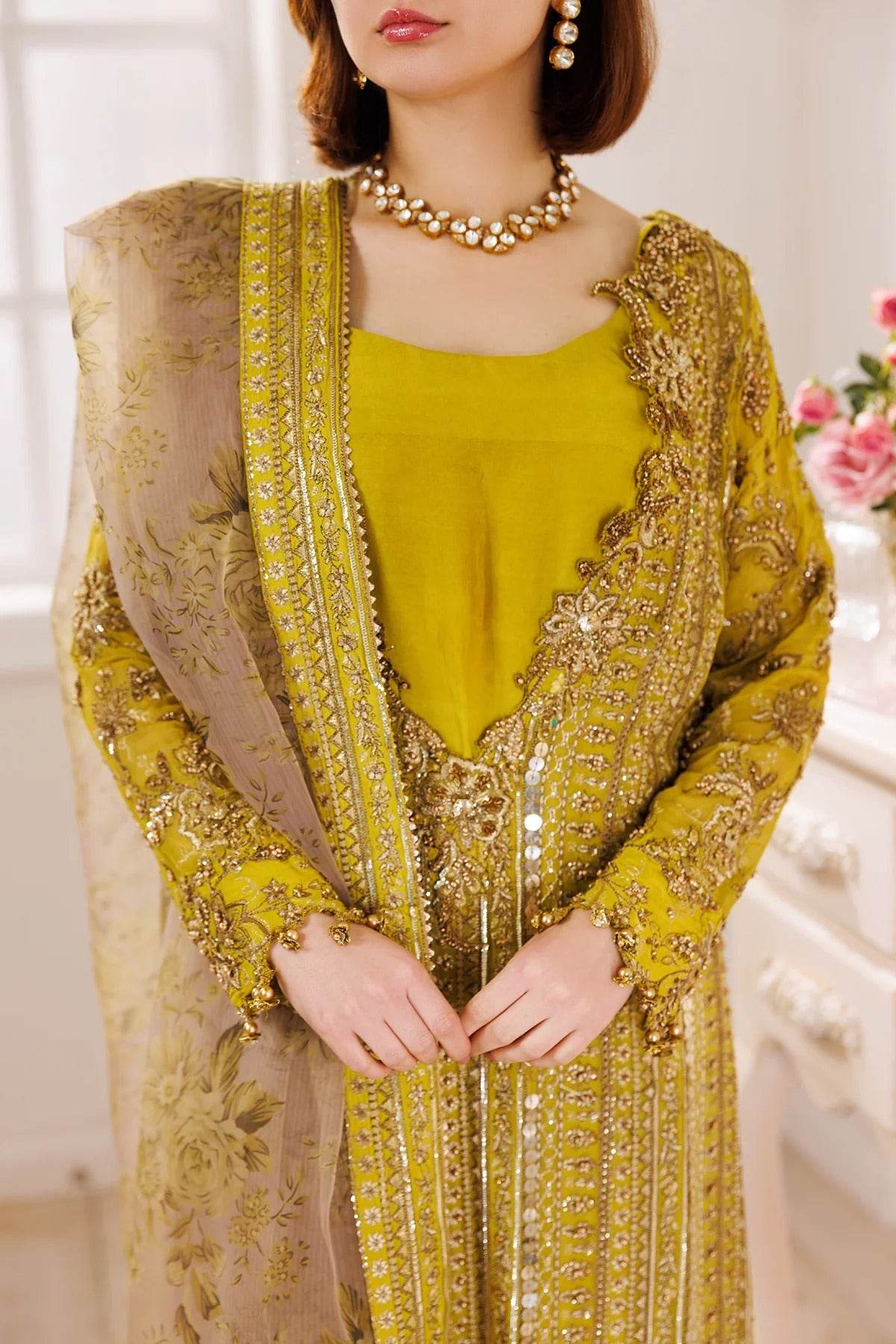 Charizma Dastan-E-Jashan Premium Chiffon Unstitched 4pcs - Jotey