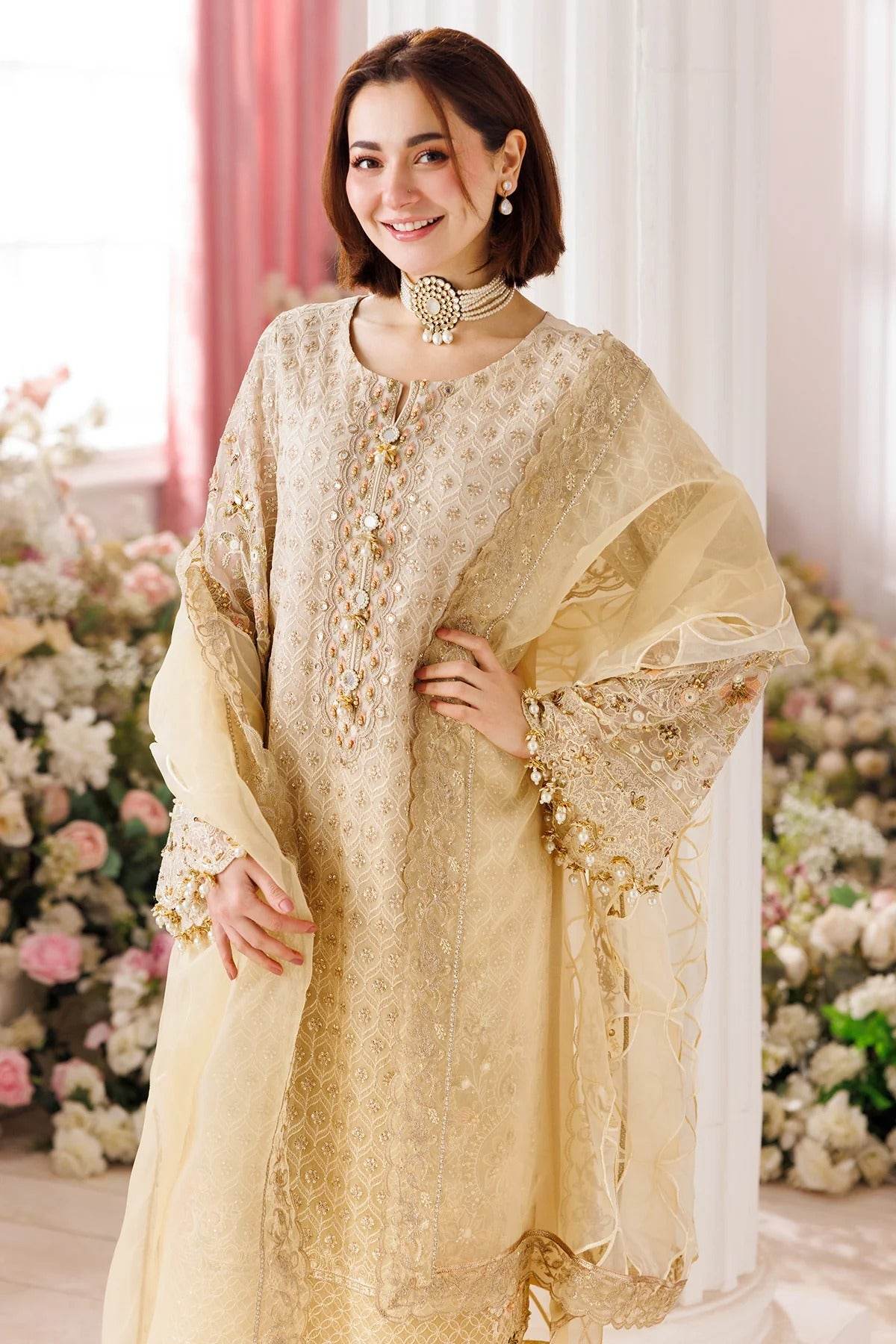 Charizma Dastan-E-Jashan Premium Chiffon Unstitched 4pcs - Jotey