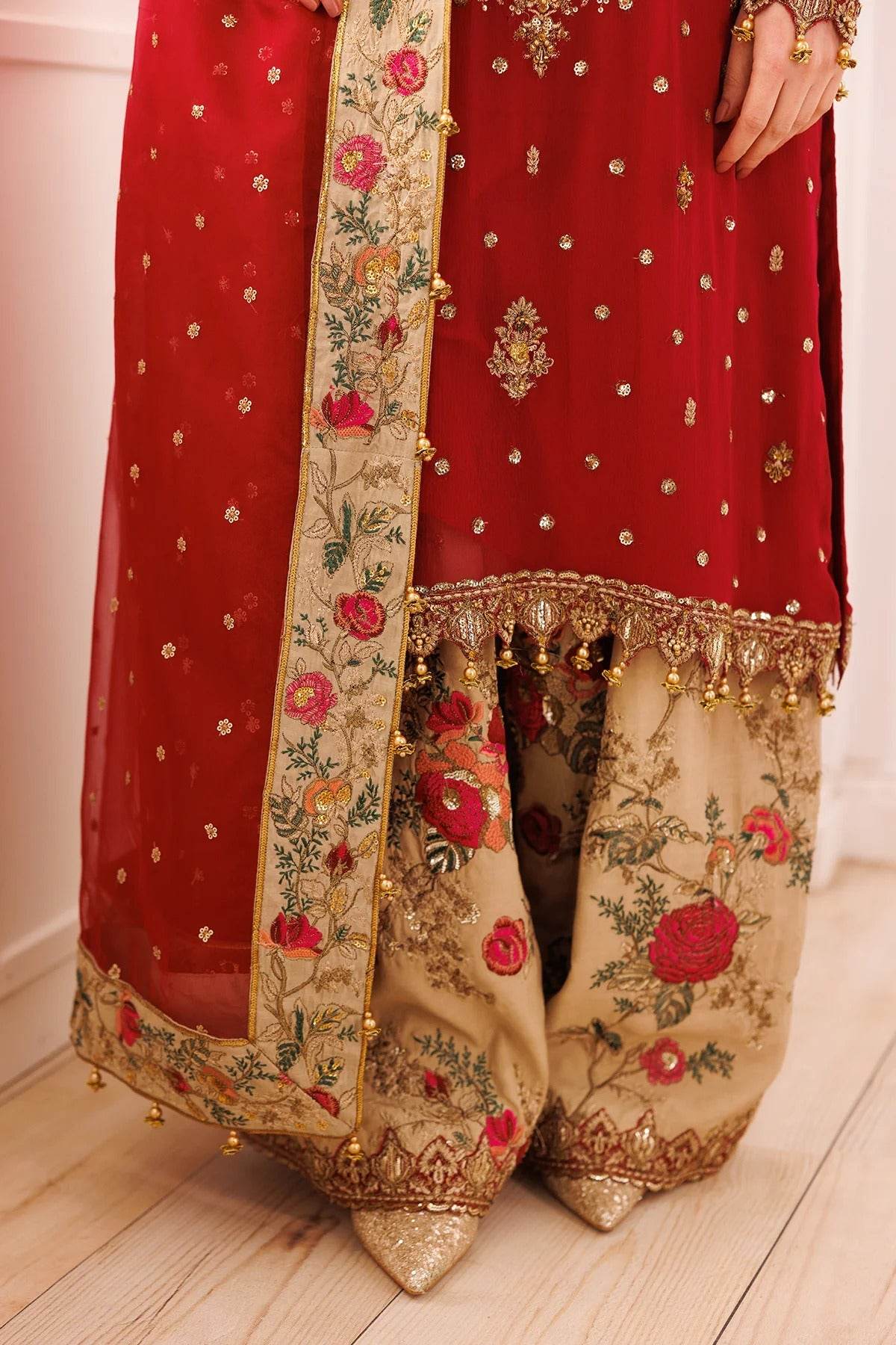 Charizma Dastan-E-Jashan Premium Chiffon Unstitched 4pcs - Jotey