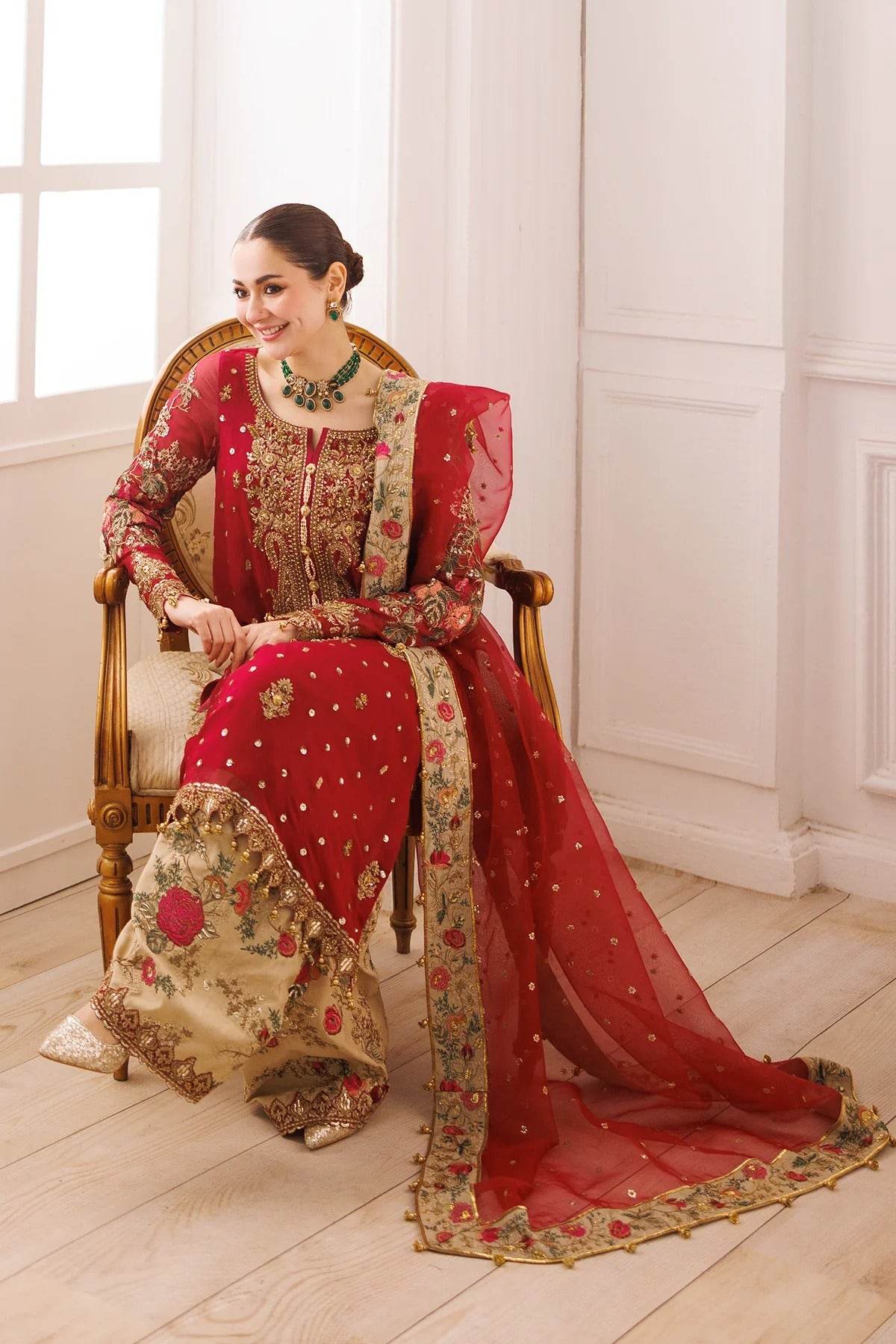 Charizma Dastan-E-Jashan Premium Chiffon Unstitched 4pcs - Jotey