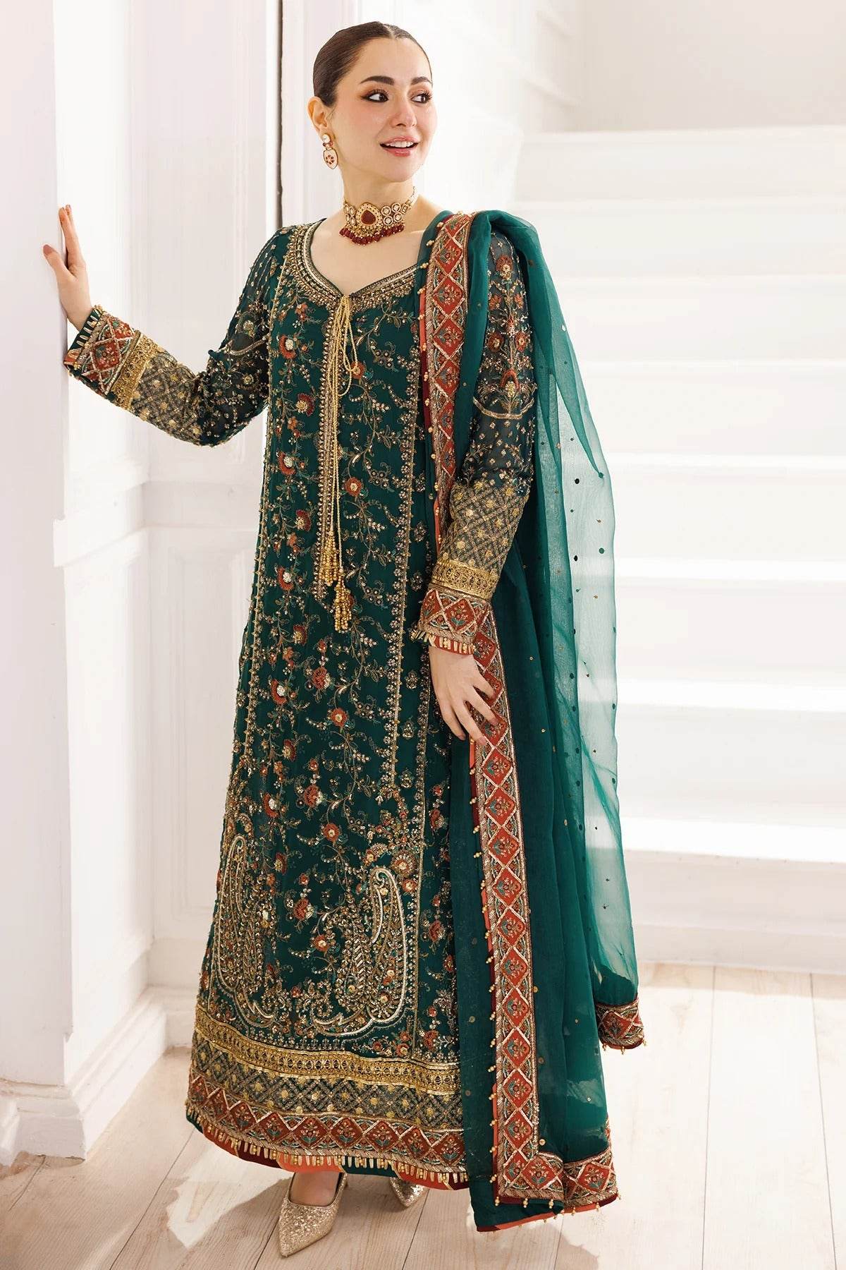 Charizma Dastan-E-Jashan Premium Chiffon Unstitched 4pcs - Jotey