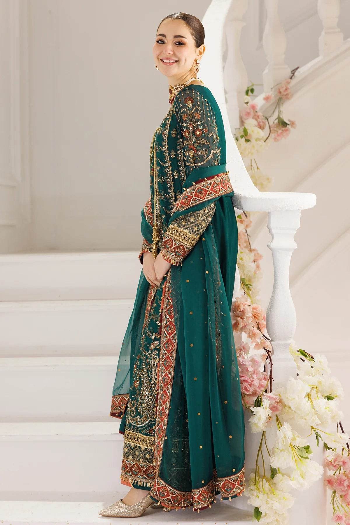 Charizma Dastan-E-Jashan Premium Chiffon Unstitched 4pcs - Jotey