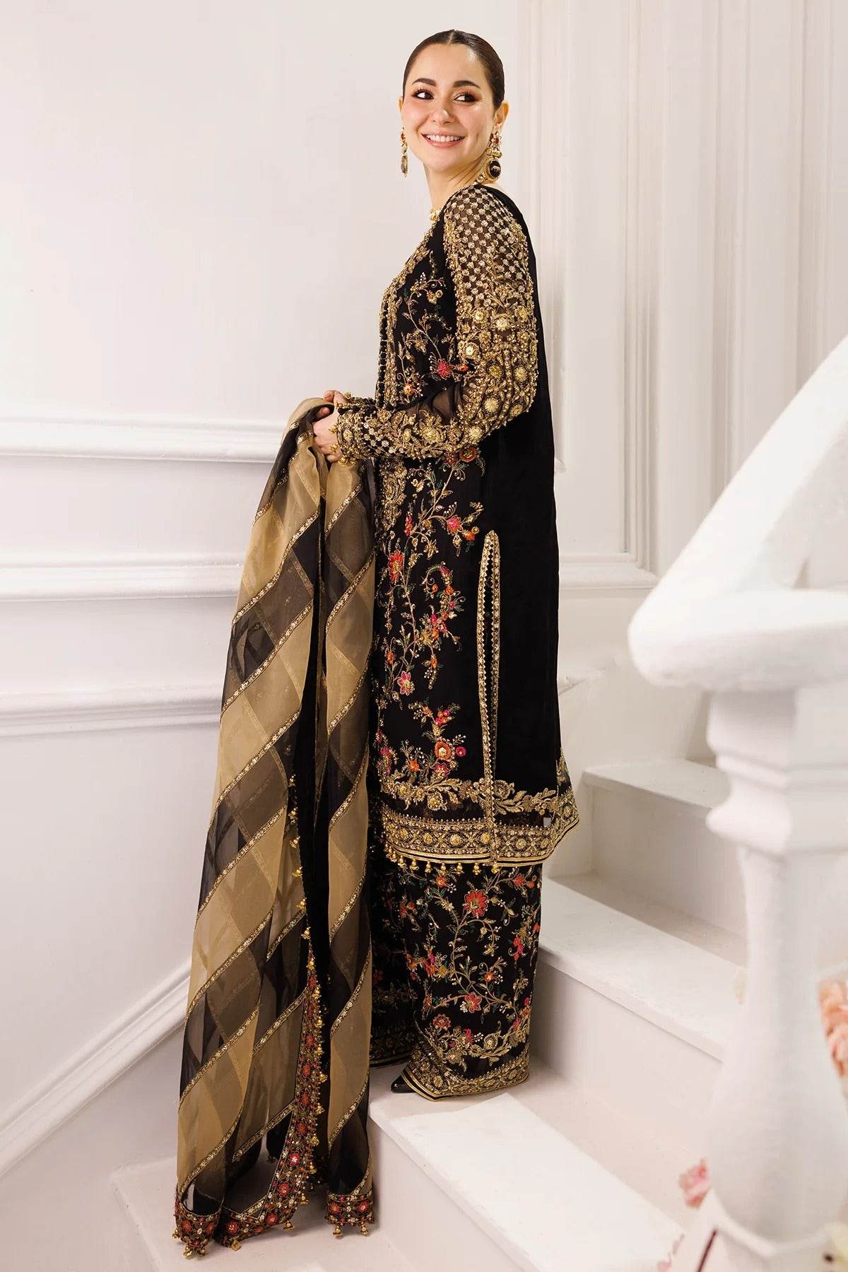 Charizma Dastan-E-Jashan Premium Chiffon Unstitched 4pcs - Jotey
