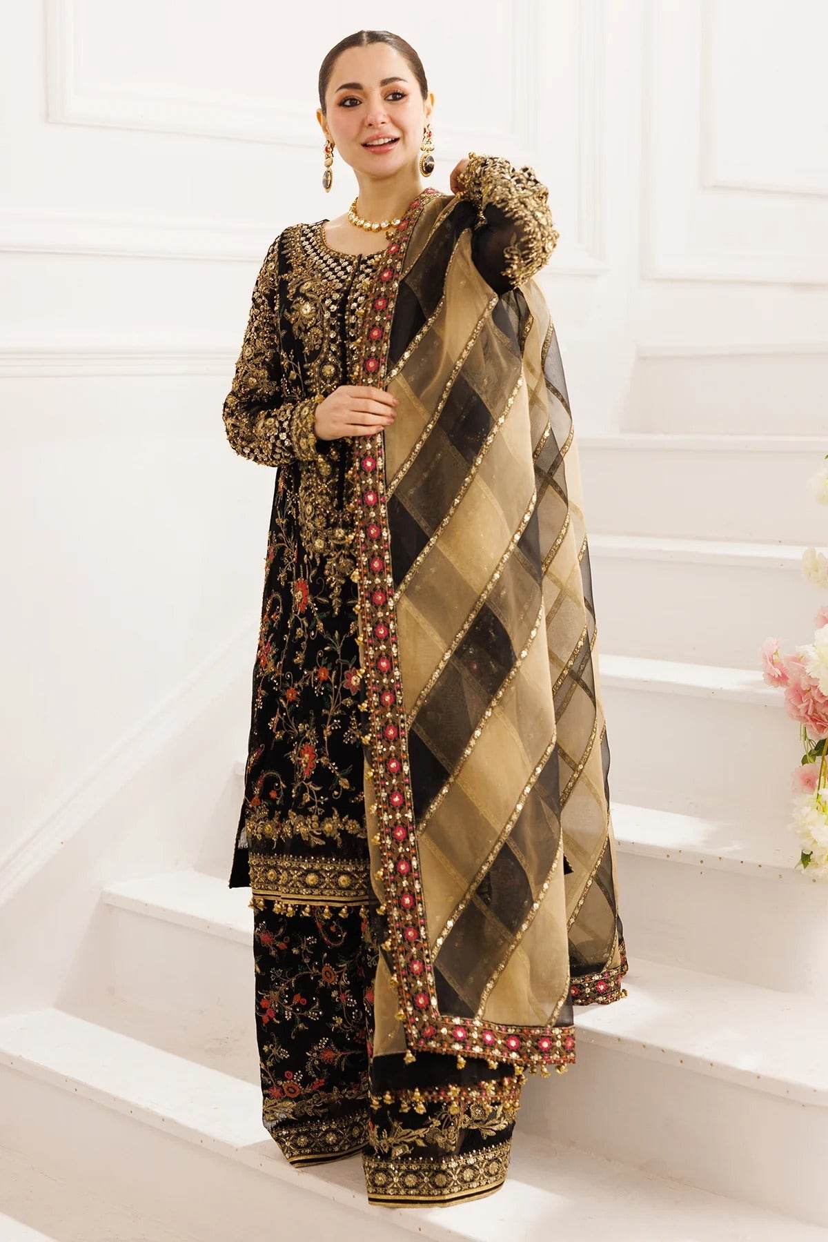Charizma Dastan-E-Jashan Premium Chiffon Unstitched 4pcs - Jotey