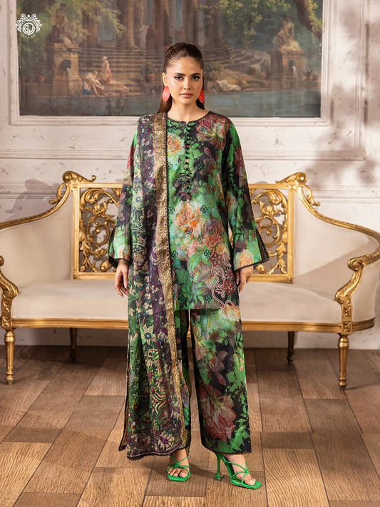 Ziva By Gull Jee Embroidered Digital Printed Lawn Edition'26 Unstitched 3 Piece