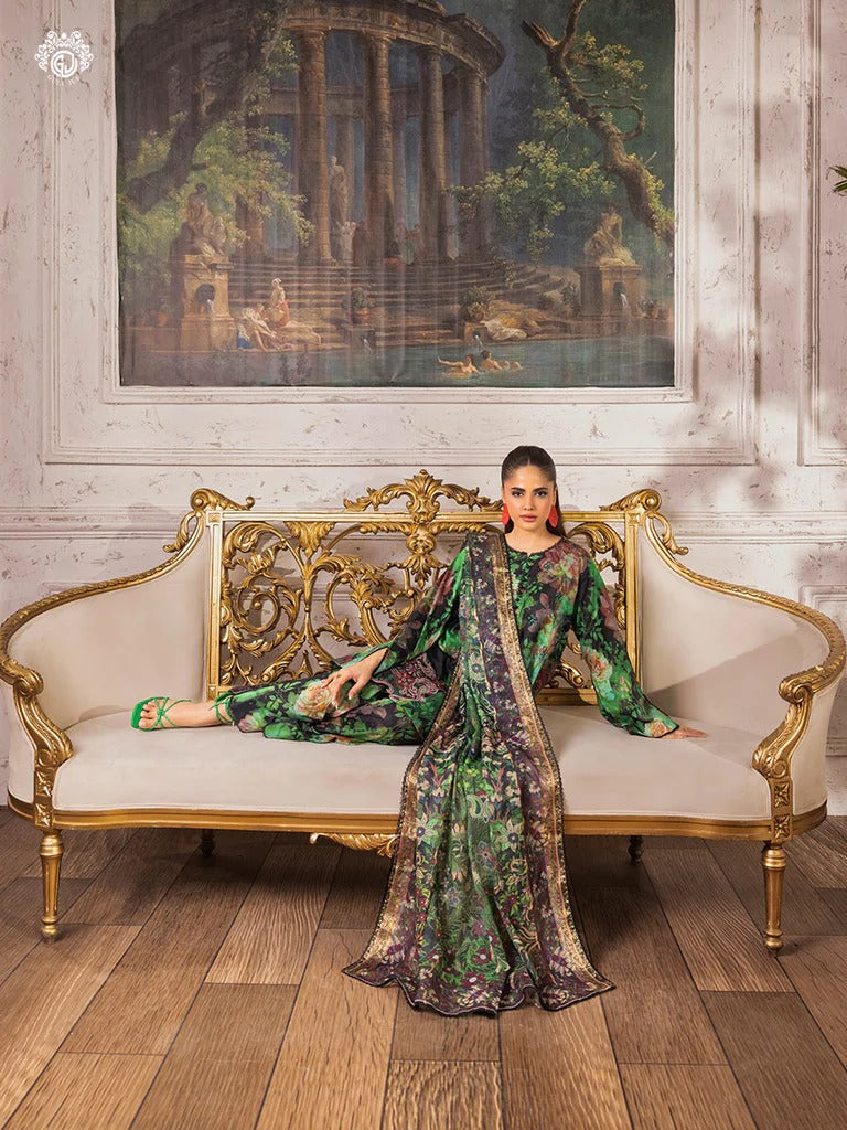 Ziva By Gull Jee Embroidered Digital Printed Lawn Edition'26 Unstitched 3 Piece