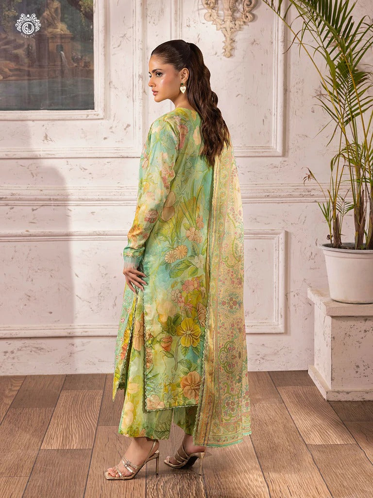 Ziva By Gull Jee Embroidered Digital Printed Lawn Edition'26 Unstitched 3 Piece