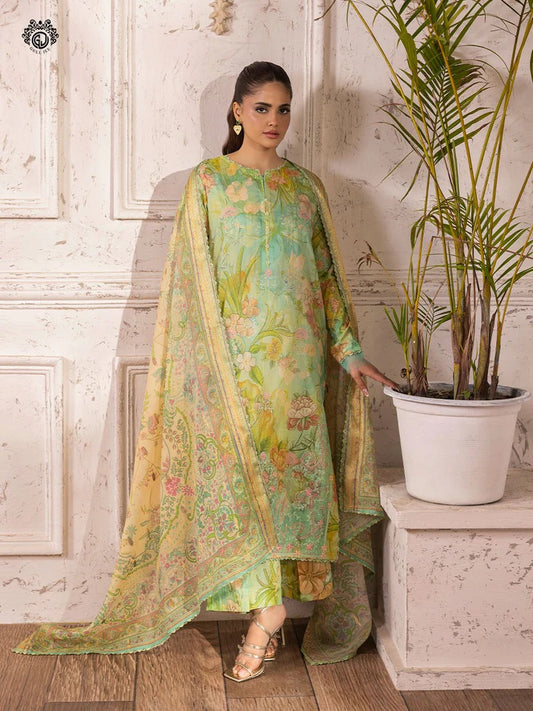 Ziva By Gull Jee Embroidered Digital Printed Lawn Edition'26 Unstitched 3 Piece