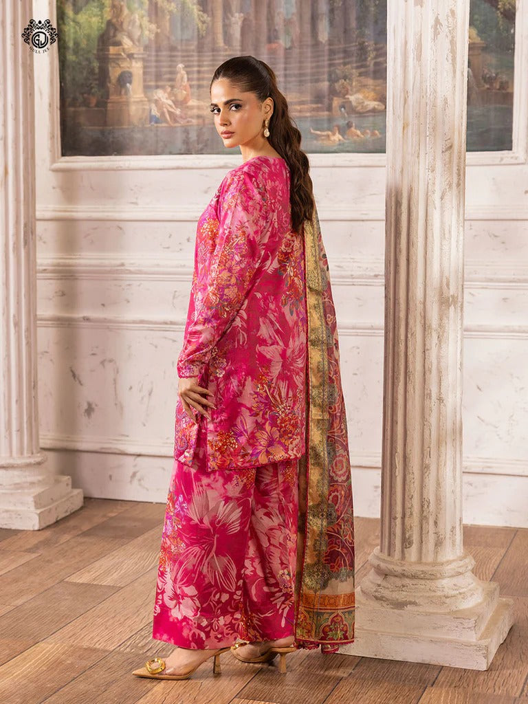 Ziva By Gull Jee Embroidered Digital Printed Lawn Edition'26 Unstitched 3 Piece