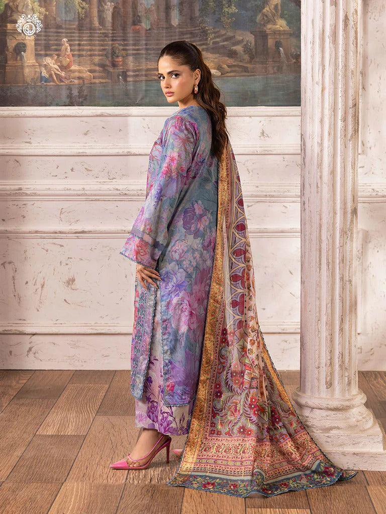 Ziva By Gull Jee Embroidered Digital Printed Lawn Edition'26 Unstitched 3 Piece