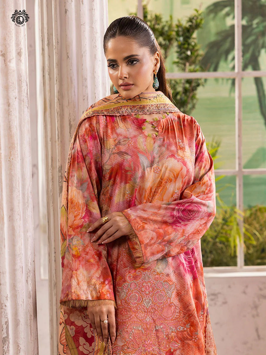 Ziva By Gull Jee Embroidered Digital Printed Lawn Edition'26 Unstitched 3 Piece
