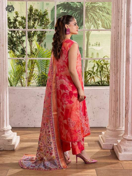 Ziva By Gull Jee Embroidered Digital Printed Lawn Edition'26 Unstitched 3 Piece