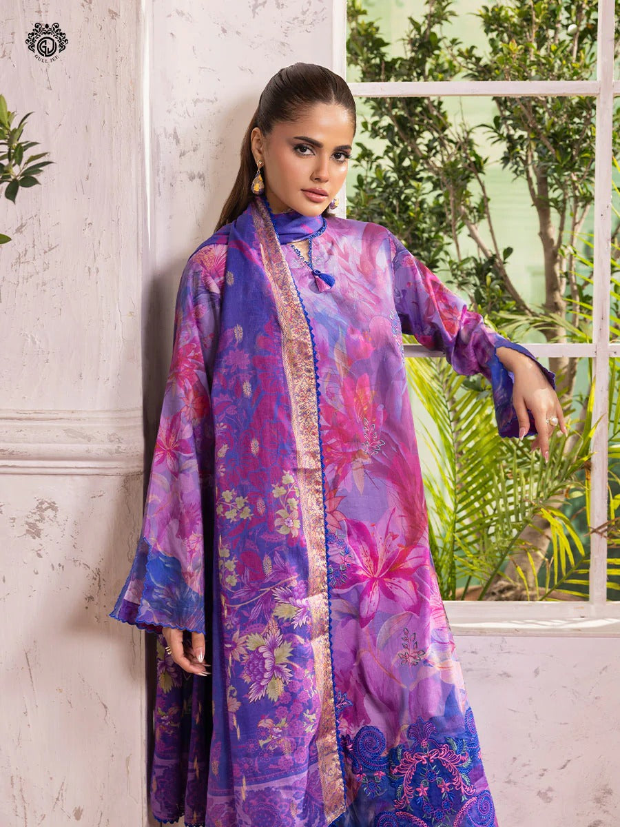 Ziva By Gull Jee Embroidered Digital Printed Lawn Edition'26 Unstitched 3 Piece