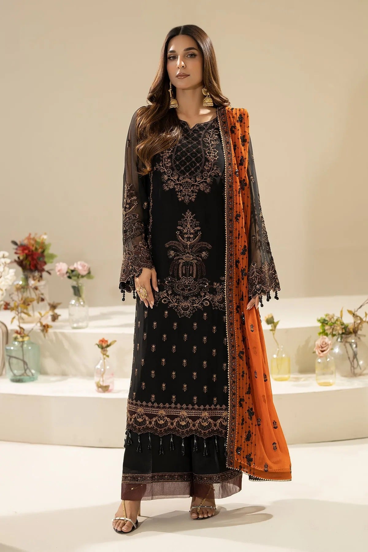 Nisha By Imrozia Embroidered Eid'26 Luxury Chiffon Unstitched 3 Piece