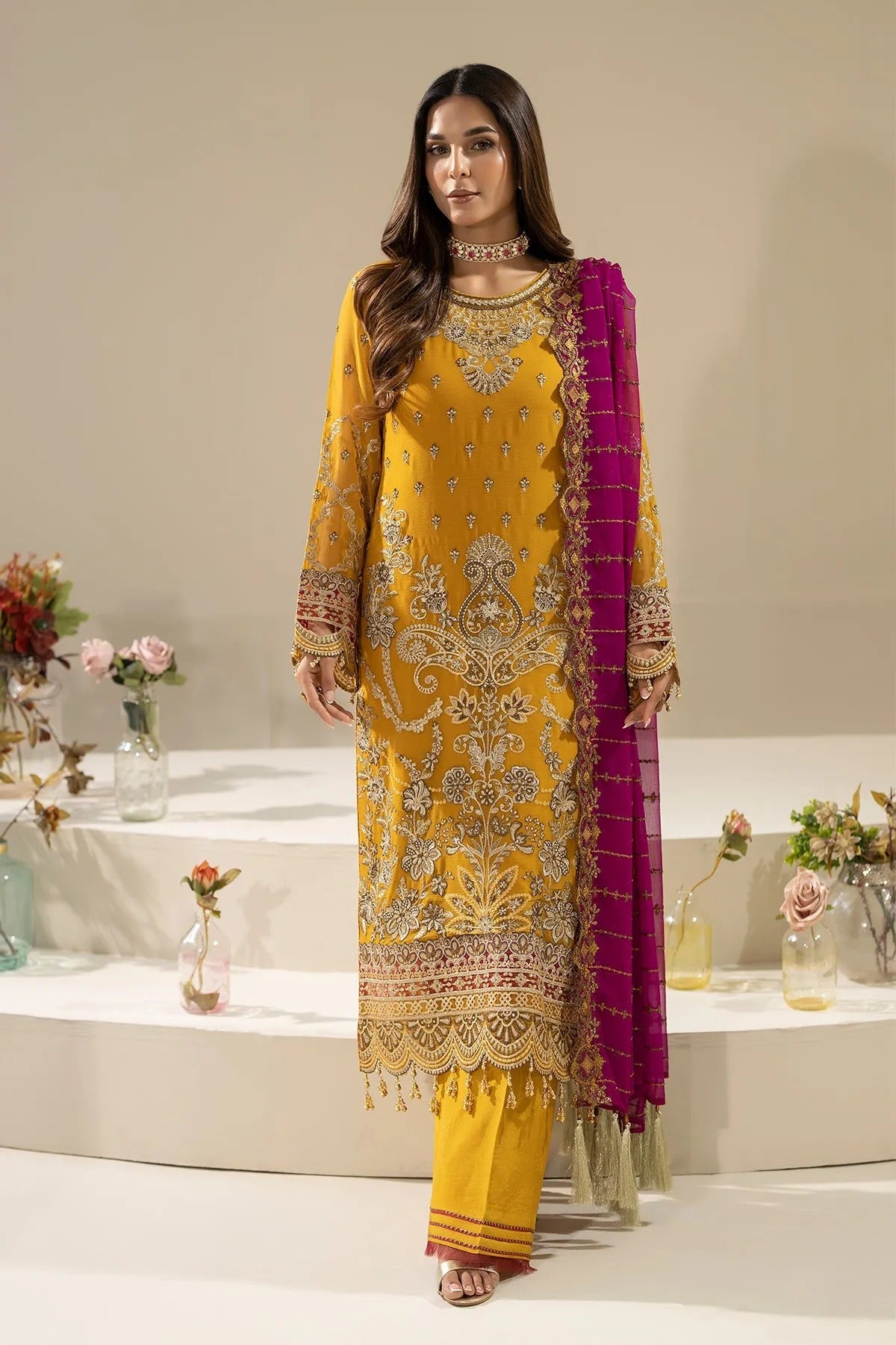Nisha By Imrozia Embroidered Eid'26 Luxury Chiffon Unstitched 3 Piece