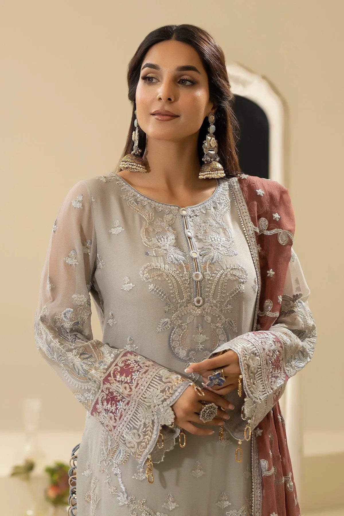 Nisha By Imrozia Embroidered Eid'26 Luxury Chiffon Unstitched 3 Piece