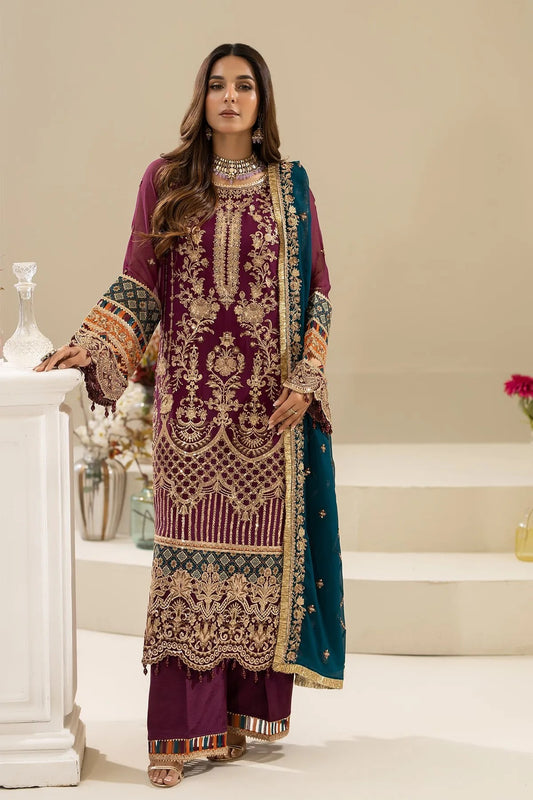 Nisha By Imrozia Embroidered Eid'26 Luxury Chiffon Unstitched 3 Piece
