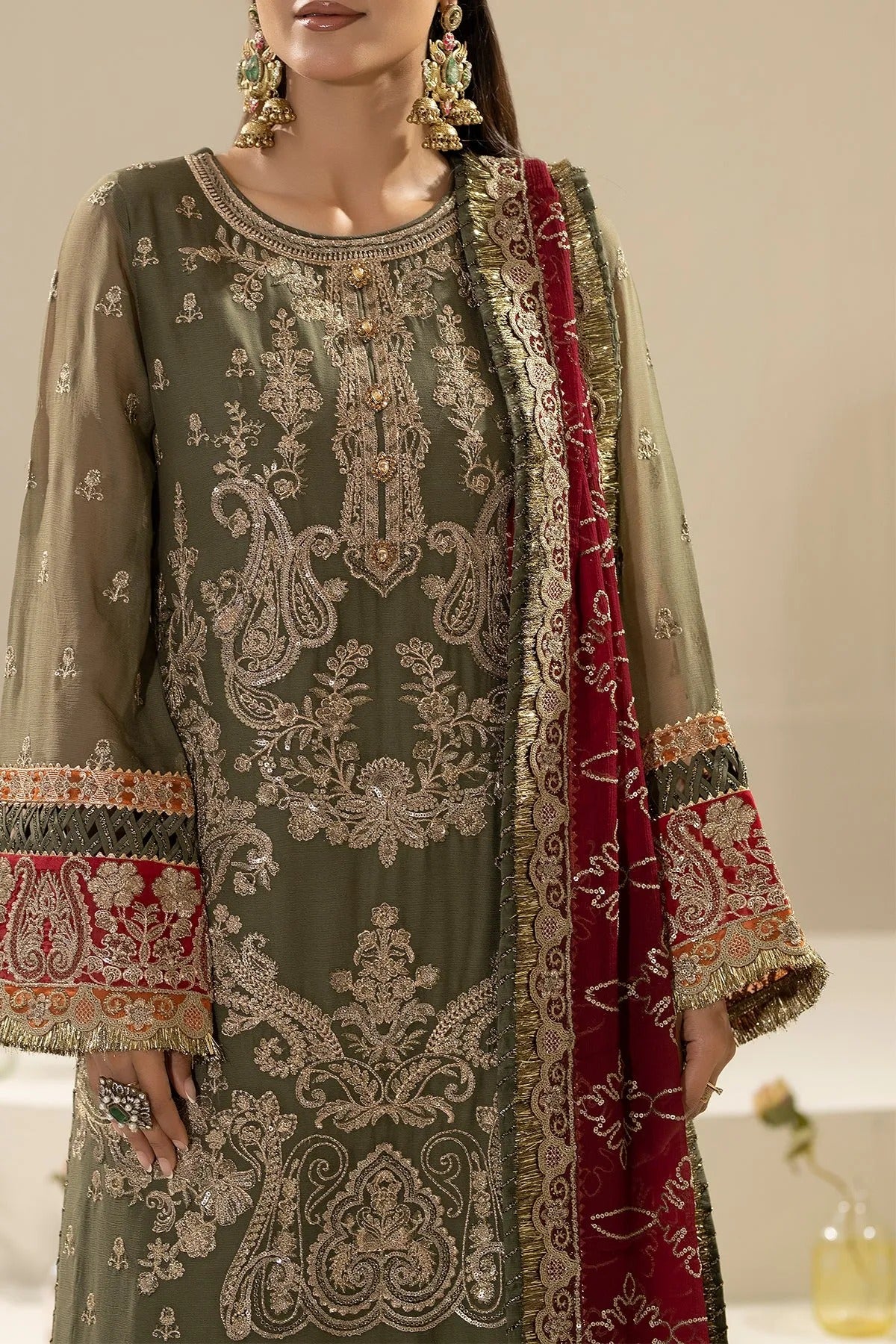 Nisha By Imrozia Embroidered Eid'26 Luxury Chiffon Unstitched 3 Piece