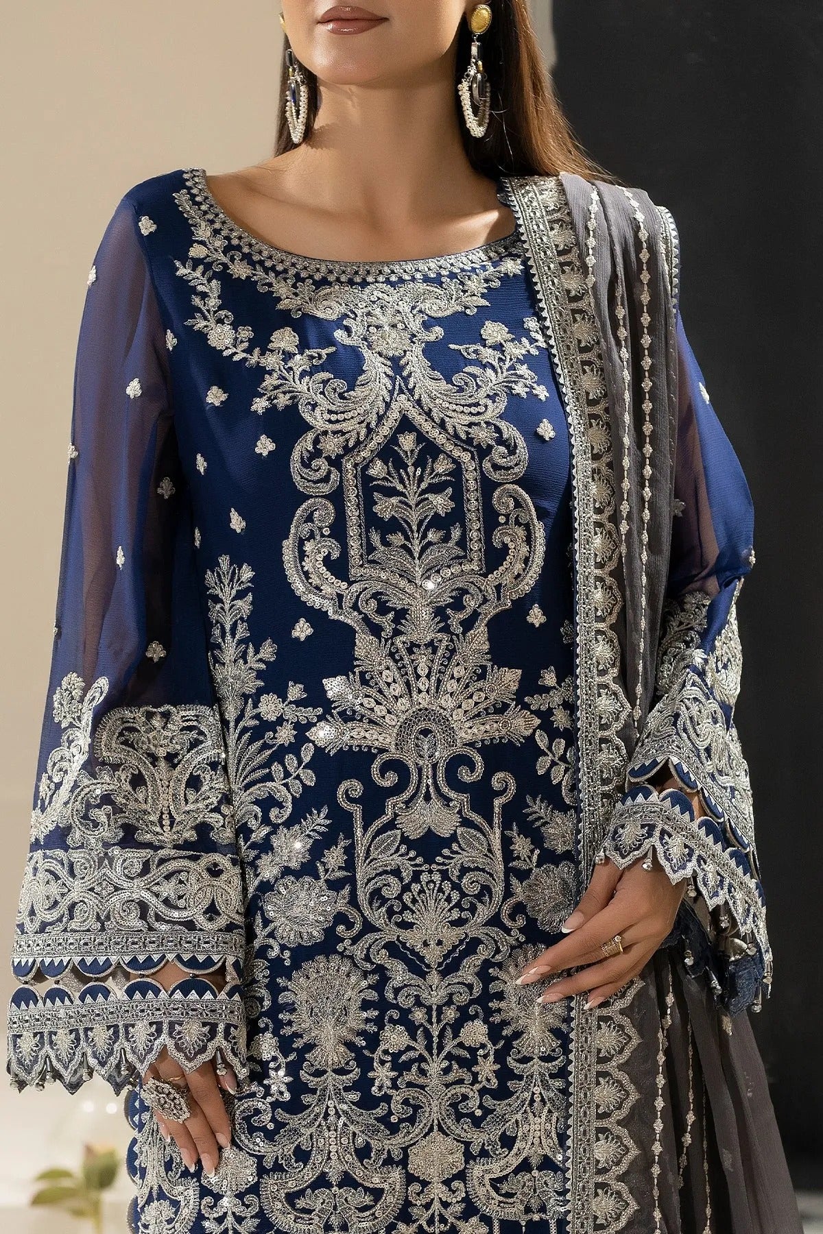 Nisha By Imrozia Embroidered Eid'26 Luxury Chiffon Unstitched 3 Piece