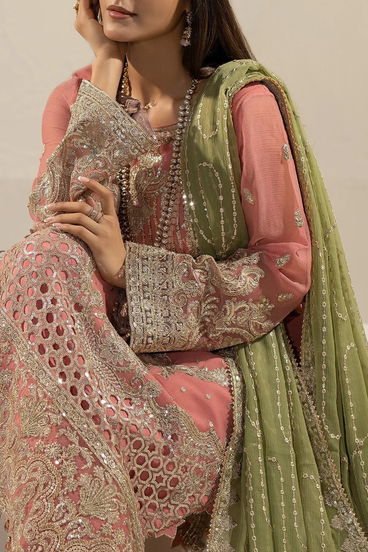 Nisha By Imrozia Embroidered Eid'26 Luxury Chiffon Unstitched 3 Piece