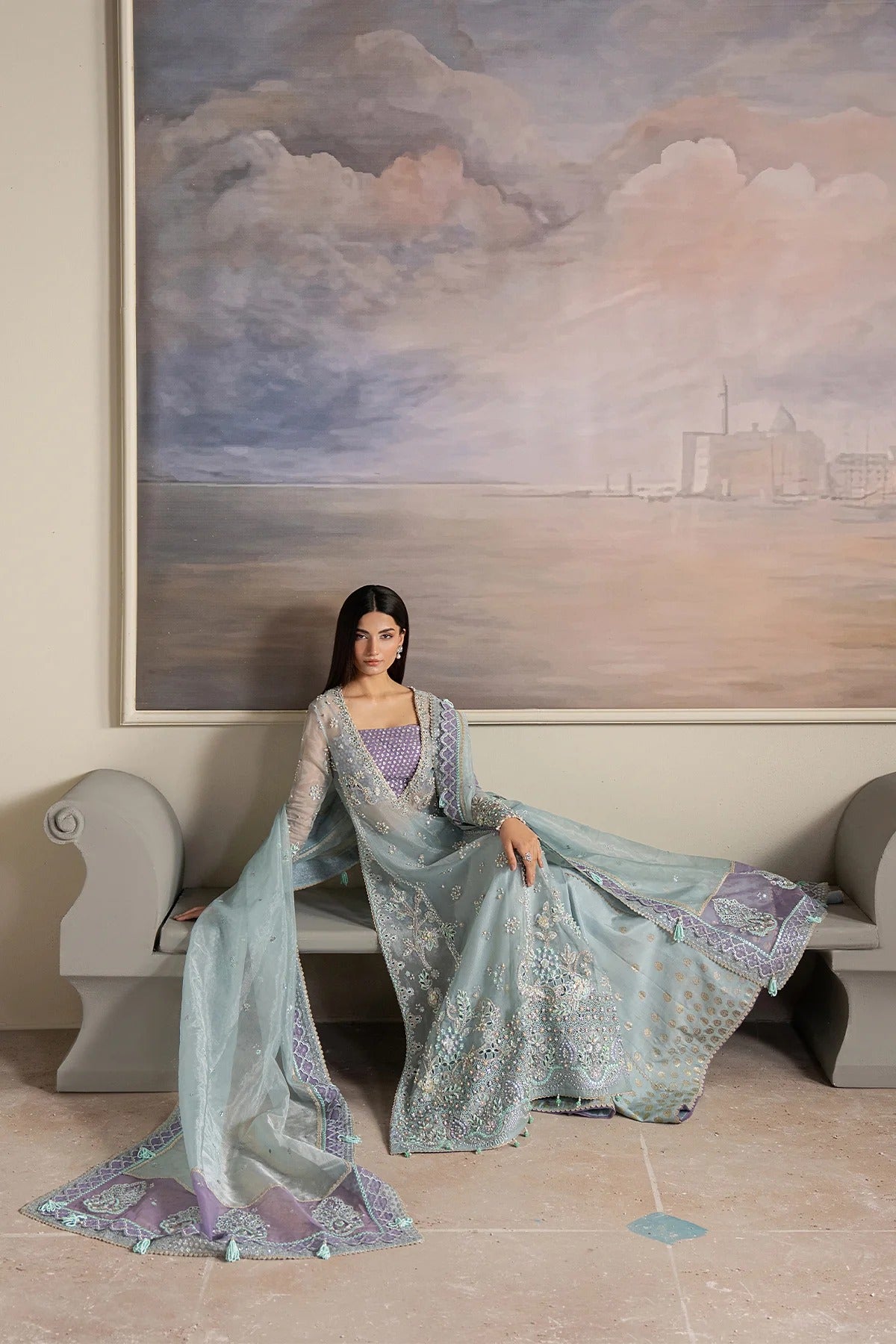 Solaris By Ayzel Embroidered Wedding Formals'25 Unstitched 3 Piece