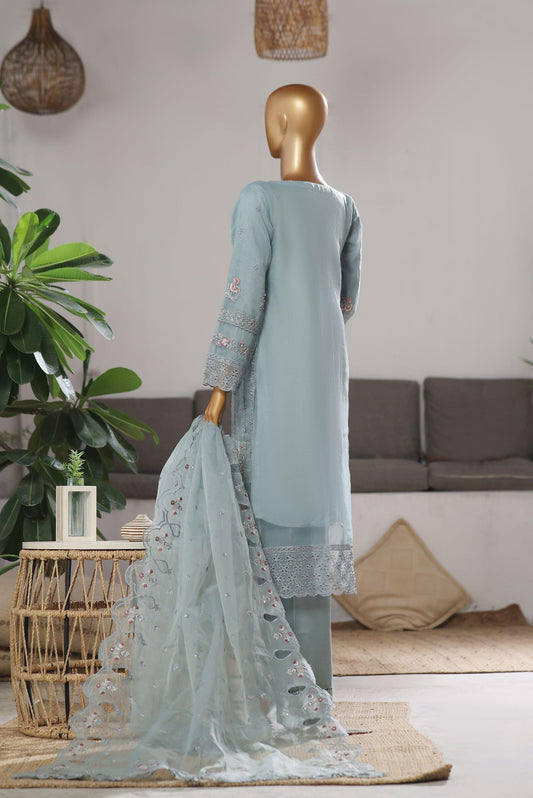 Eshaisha Luxury Lawn Embroidered Unstitched 3pcs