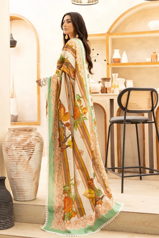 LA'RA DE FLOR'A By Gulmina Printed Embroidered Lawn Unstitched 3Pcs