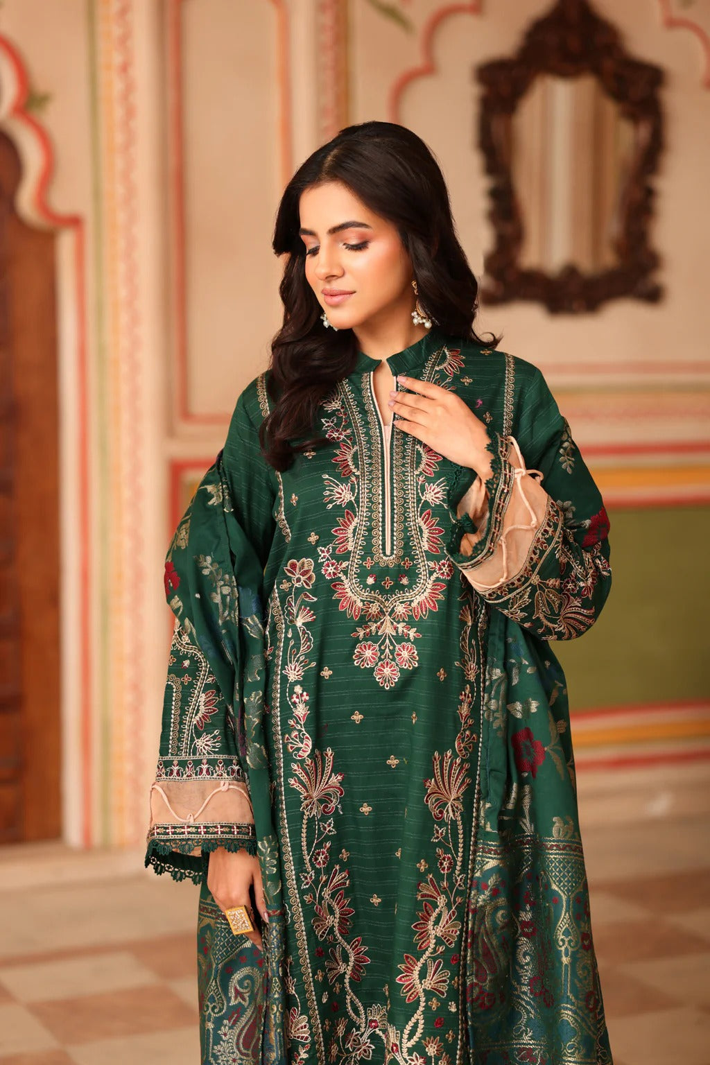 Nashfa by Johra Embroidered Jecquard Lawn Unstitched 3Pcs