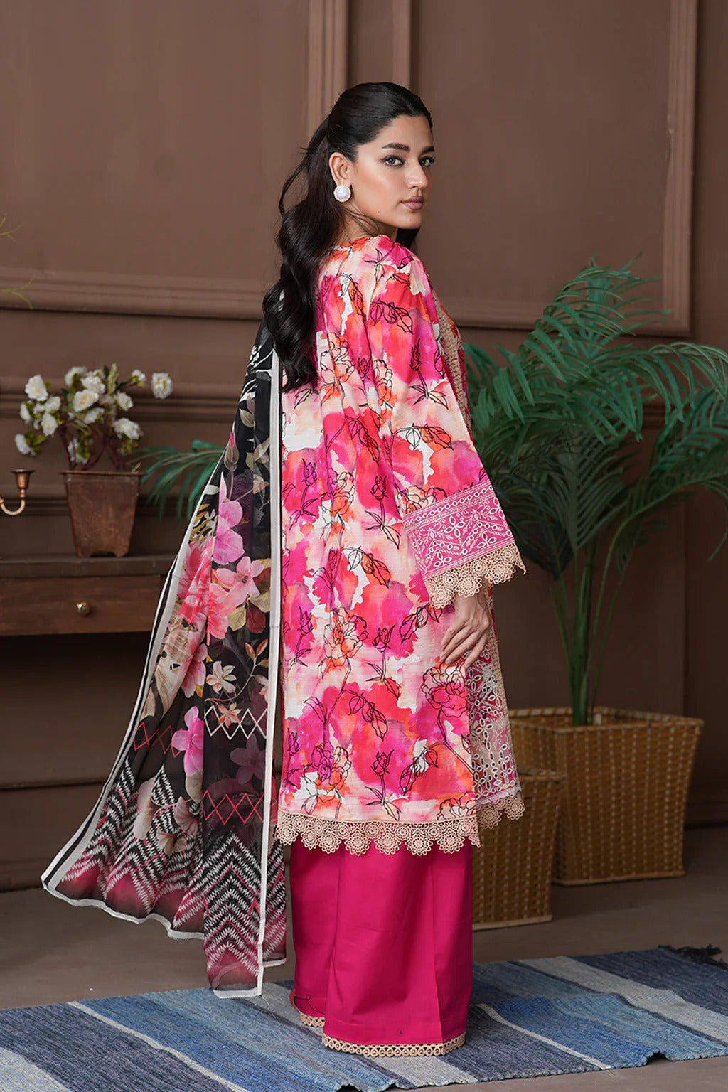 Shahzeen By Johra Embroidered Chikankari Printed Lawn Unstitched 3Pcs