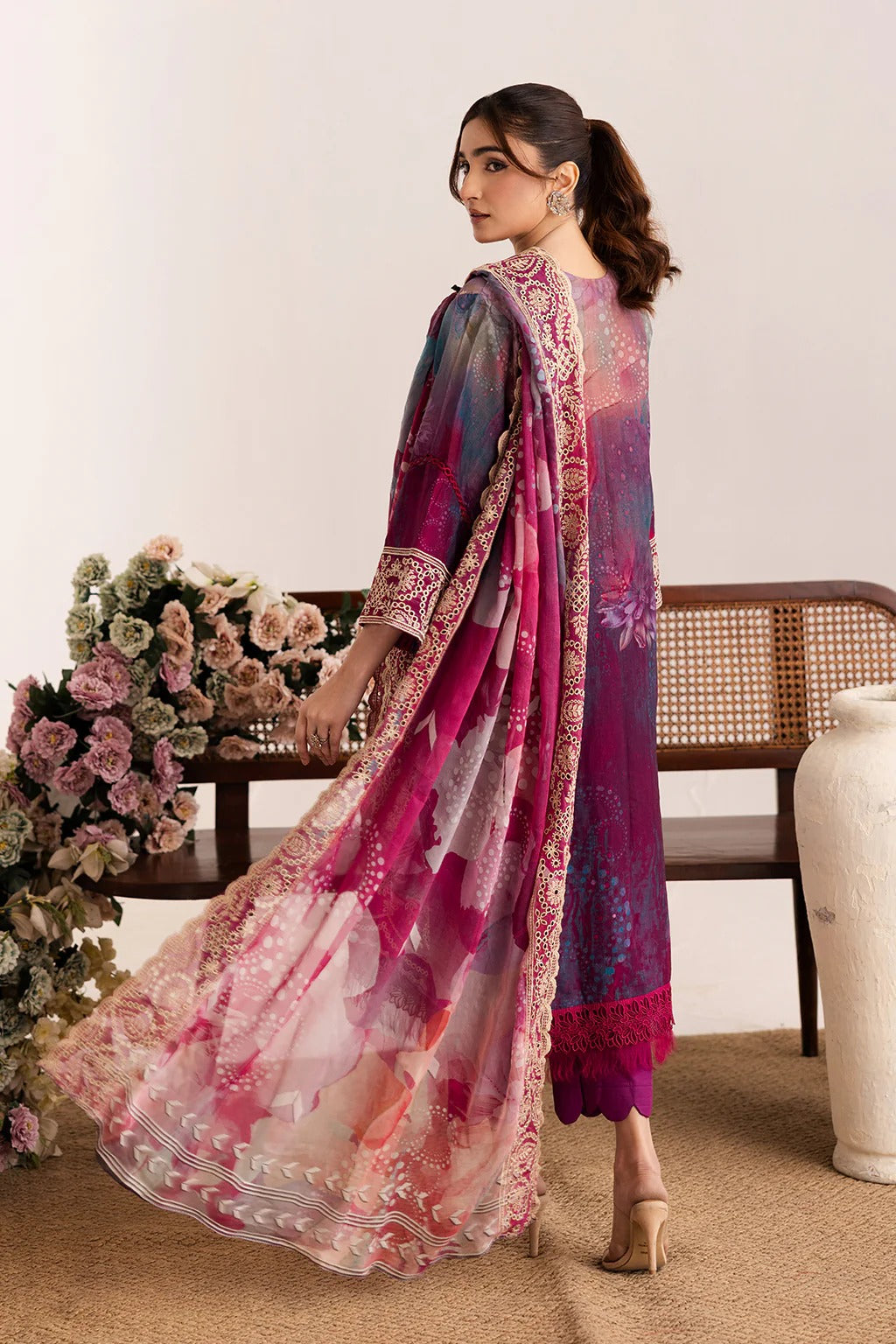 Sameel by Johra Embroidered Printed Bana Dora Lawn Unstitched 3Pcs