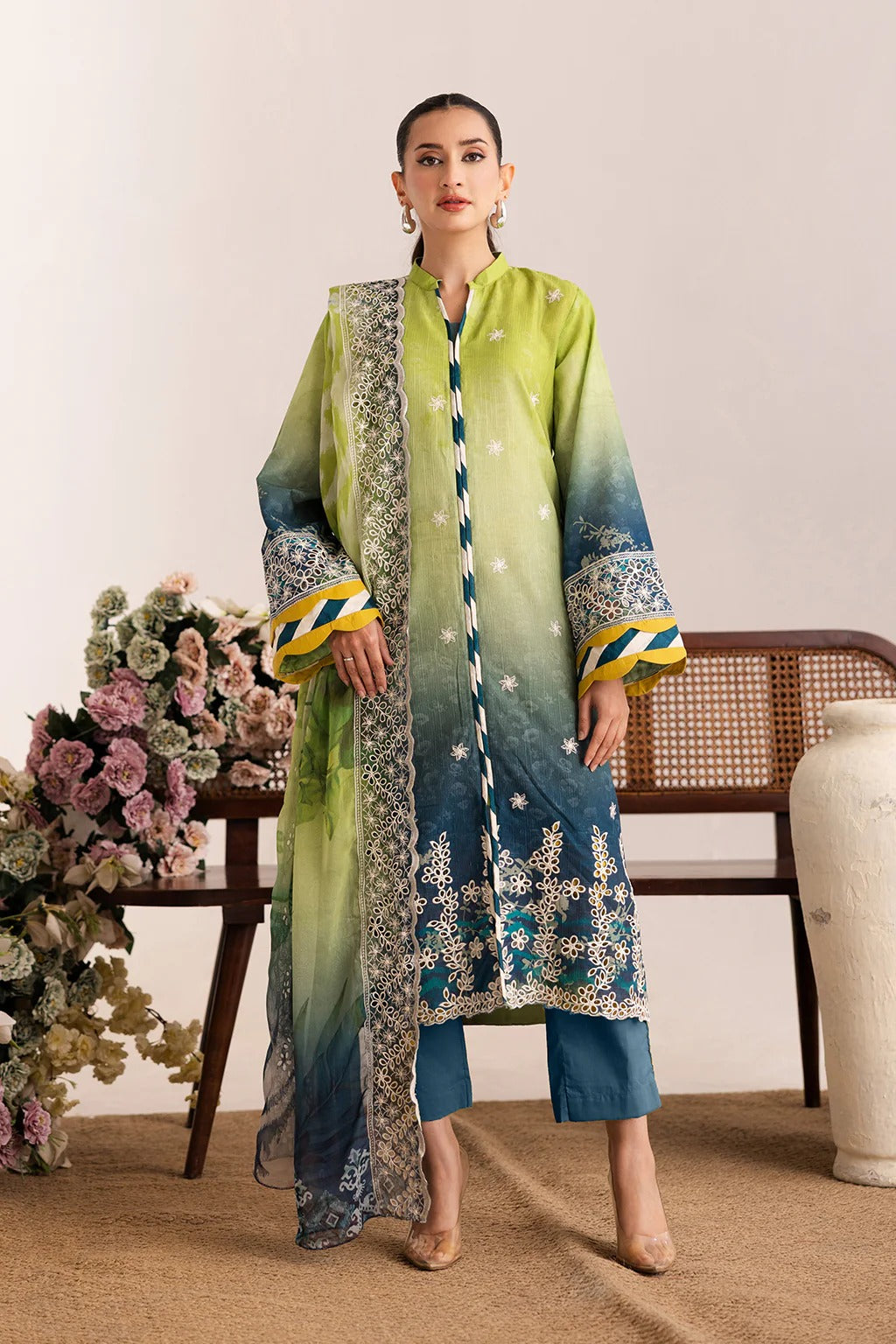 Sameel by Johra Embroidered Printed Bana Dora Lawn Unstitched 3Pcs