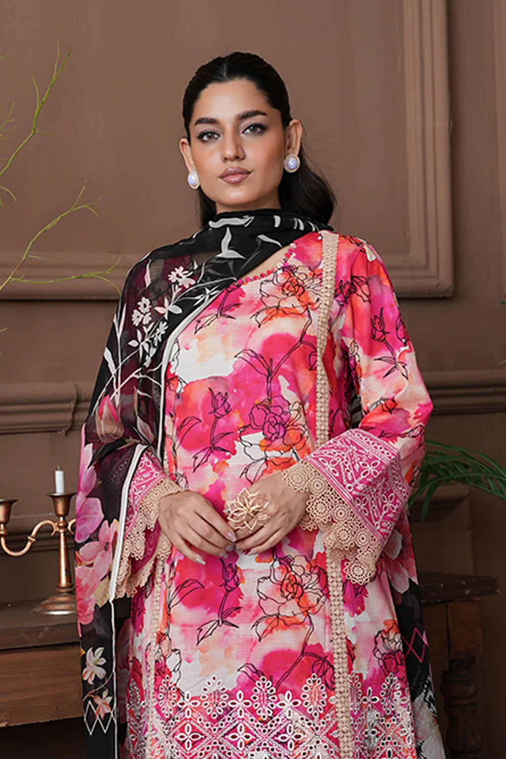 Shahzeen By Johra Embroidered Chikankari Printed Lawn Unstitched 3Pcs