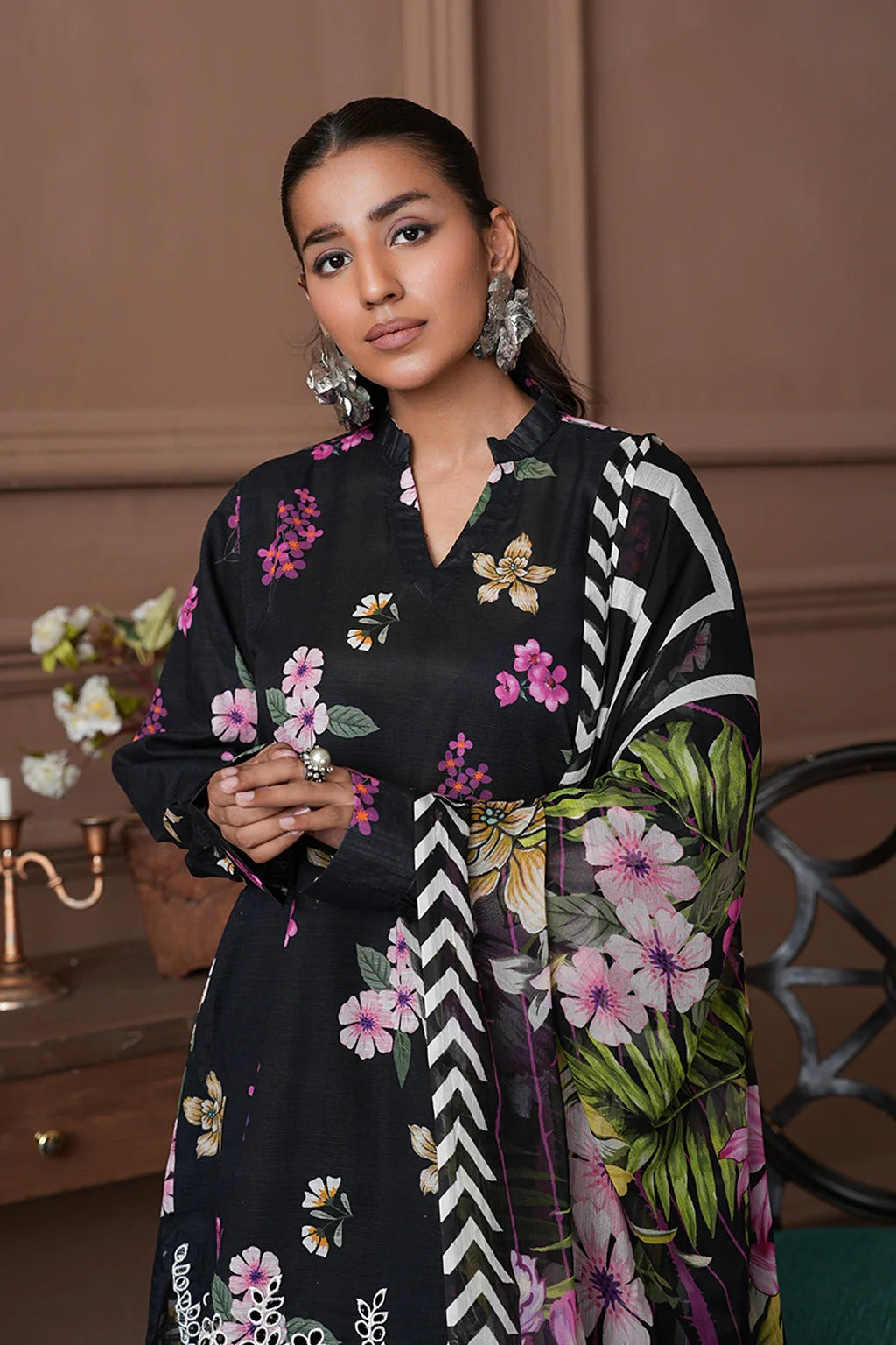 Shahzeen By Johra Embroidered Chikankari Printed Lawn Unstitched 3Pcs