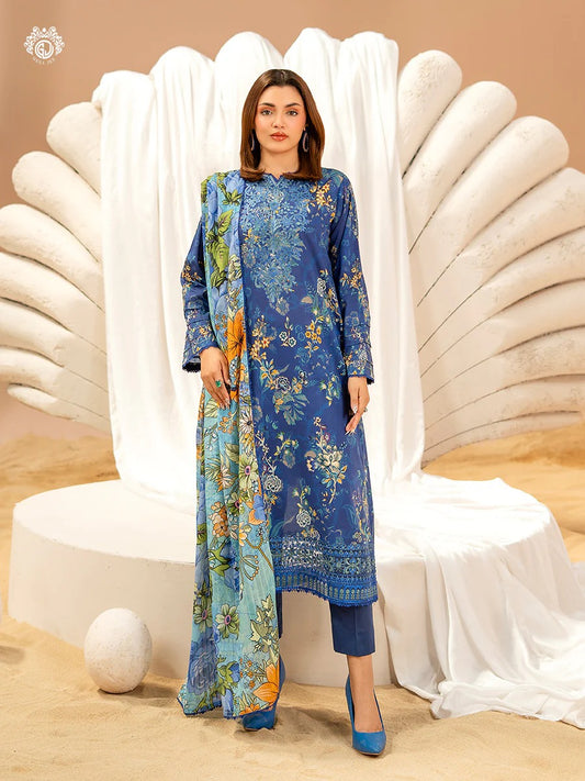 Gullbano By Gull Jee Embroidered Digital Printed Lawn Unstitched 3 Piece