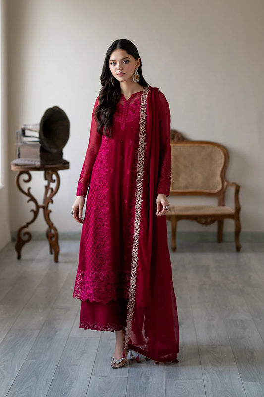 Azure Ensembles Festive Chiffon Unstitched 3Pcs