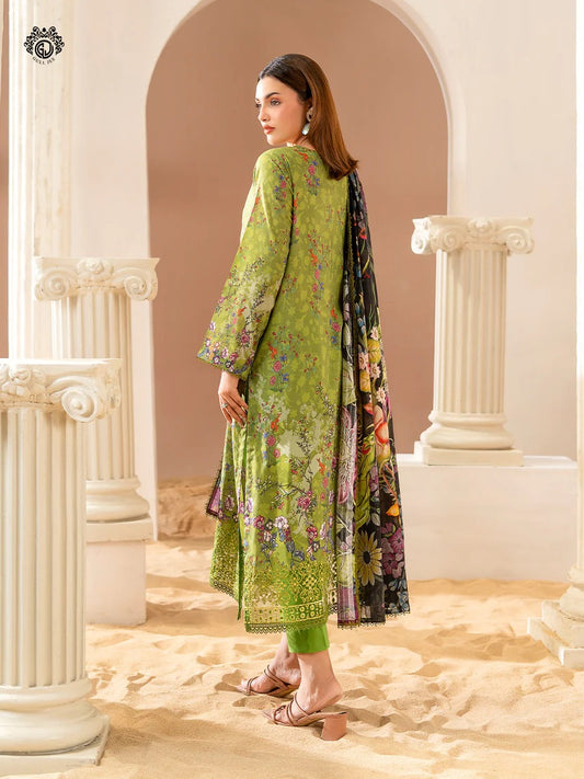 Gullbano By Gull Jee Embroidered Digital Printed Lawn Unstitched 3 Piece