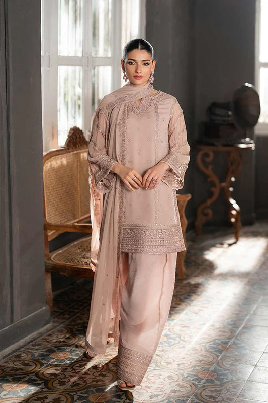 Azure Ensembles Festive Chiffon Unstitched 3Pcs