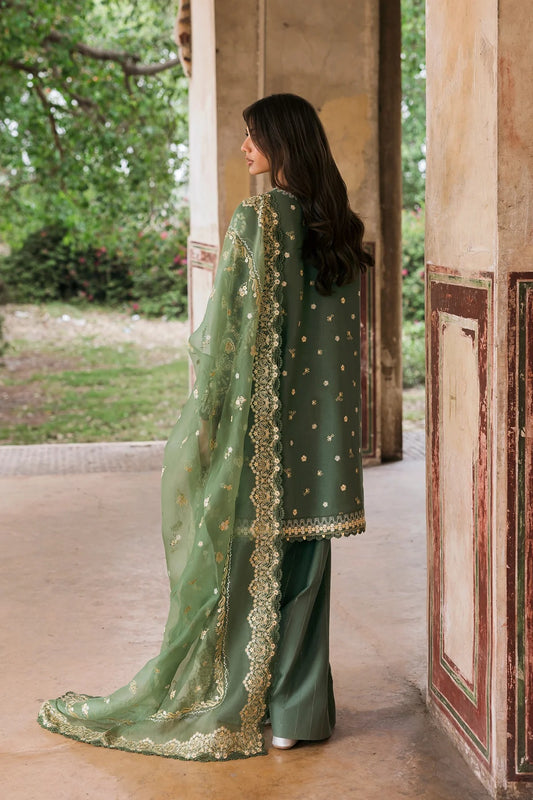 AFROZEH Mulaqaat Embroidered Printed Lawn Unstitched 3pcs