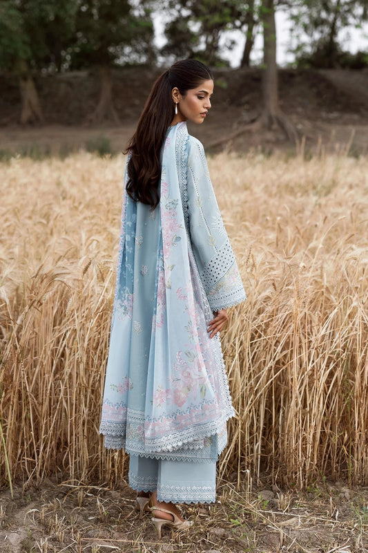 AFROZEH Mulaqaat Embroidered Printed Lawn Unstitched 3pcs
