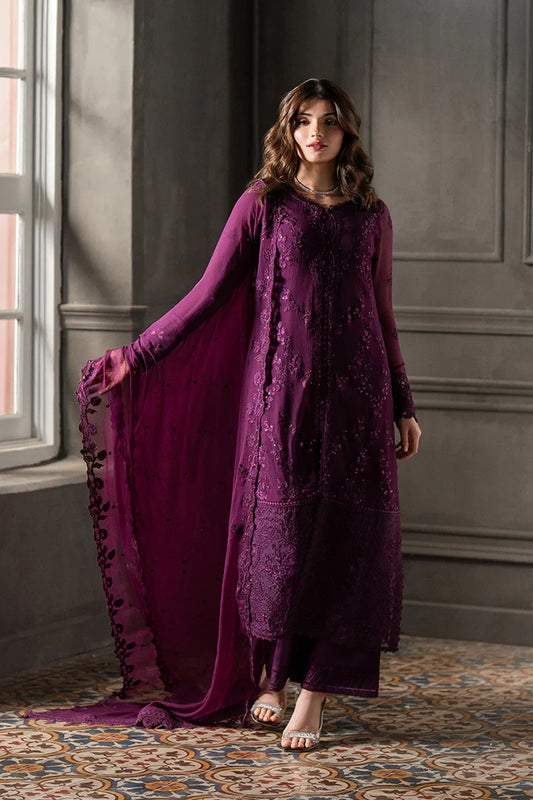 Azure Ensembles Festive Chiffon Unstitched 3Pcs