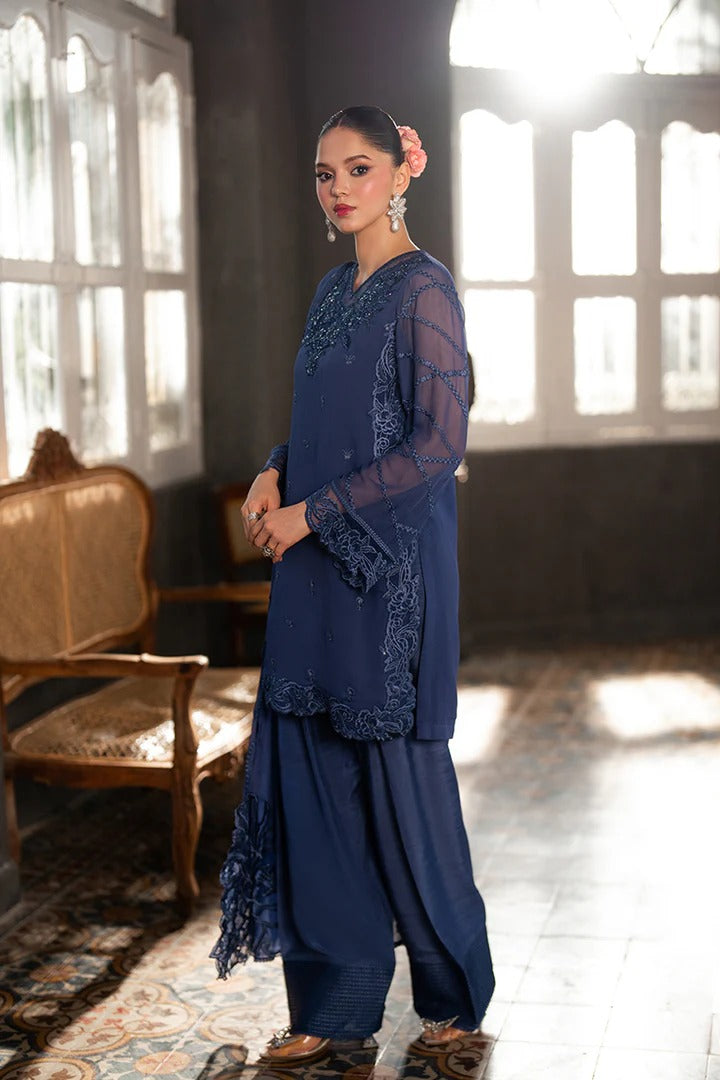 Azure Ensembles Festive Chiffon Unstitched 3Pcs