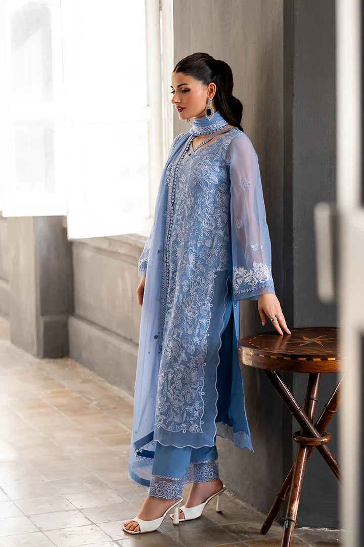 Azure Ensembles Festive Chiffon Unstitched 3Pcs
