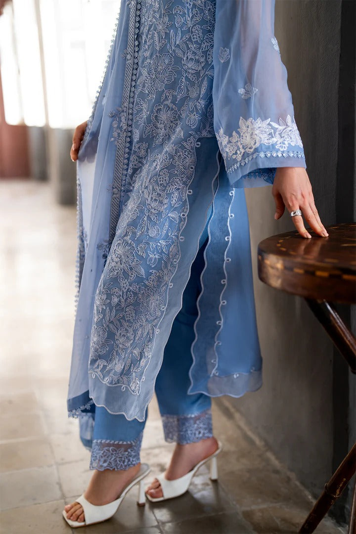 Azure Ensembles Festive Chiffon Unstitched 3Pcs