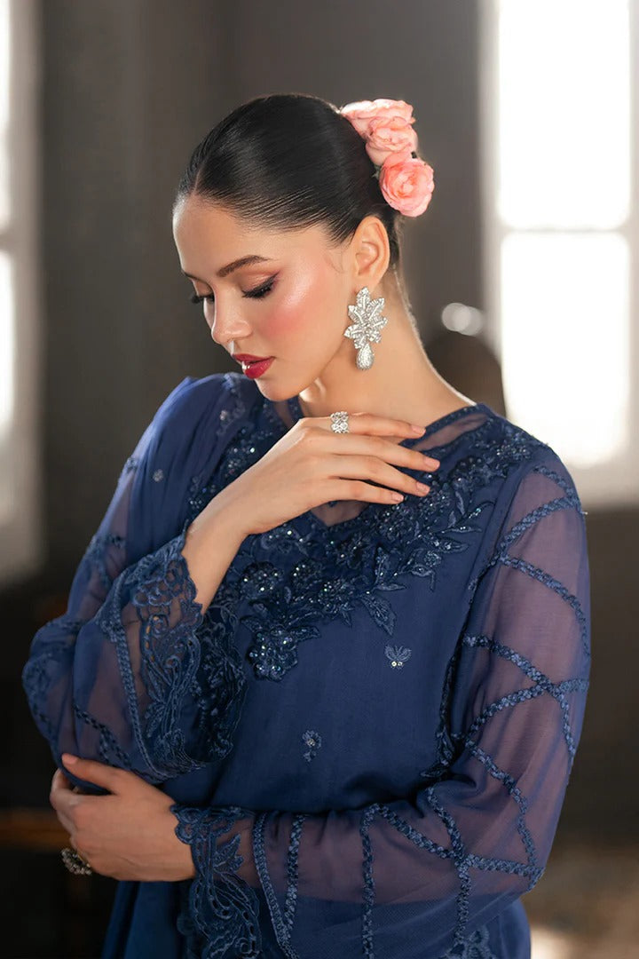Azure Ensembles Festive Chiffon Unstitched 3Pcs