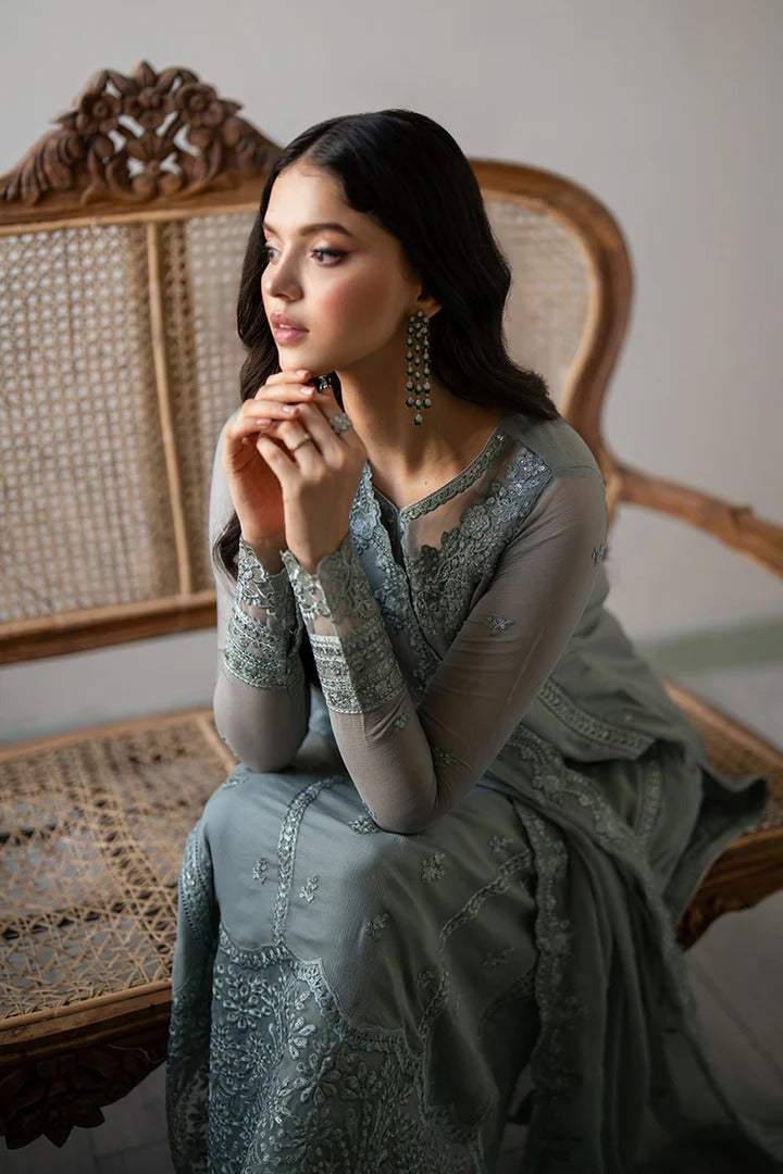Azure Ensembles Festive Chiffon Unstitched 3Pcs
