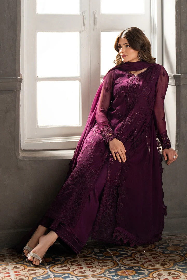 Azure Ensembles Festive Chiffon Unstitched 3Pcs
