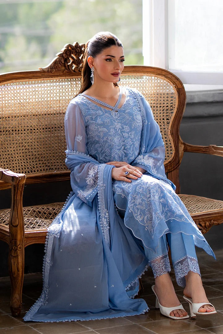 Azure Ensembles Festive Chiffon Unstitched 3Pcs