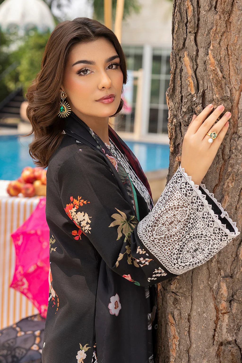Mojito by Saad Sheikh Embroidered with Boring and Printed Lawn Unstitched 3Pcs