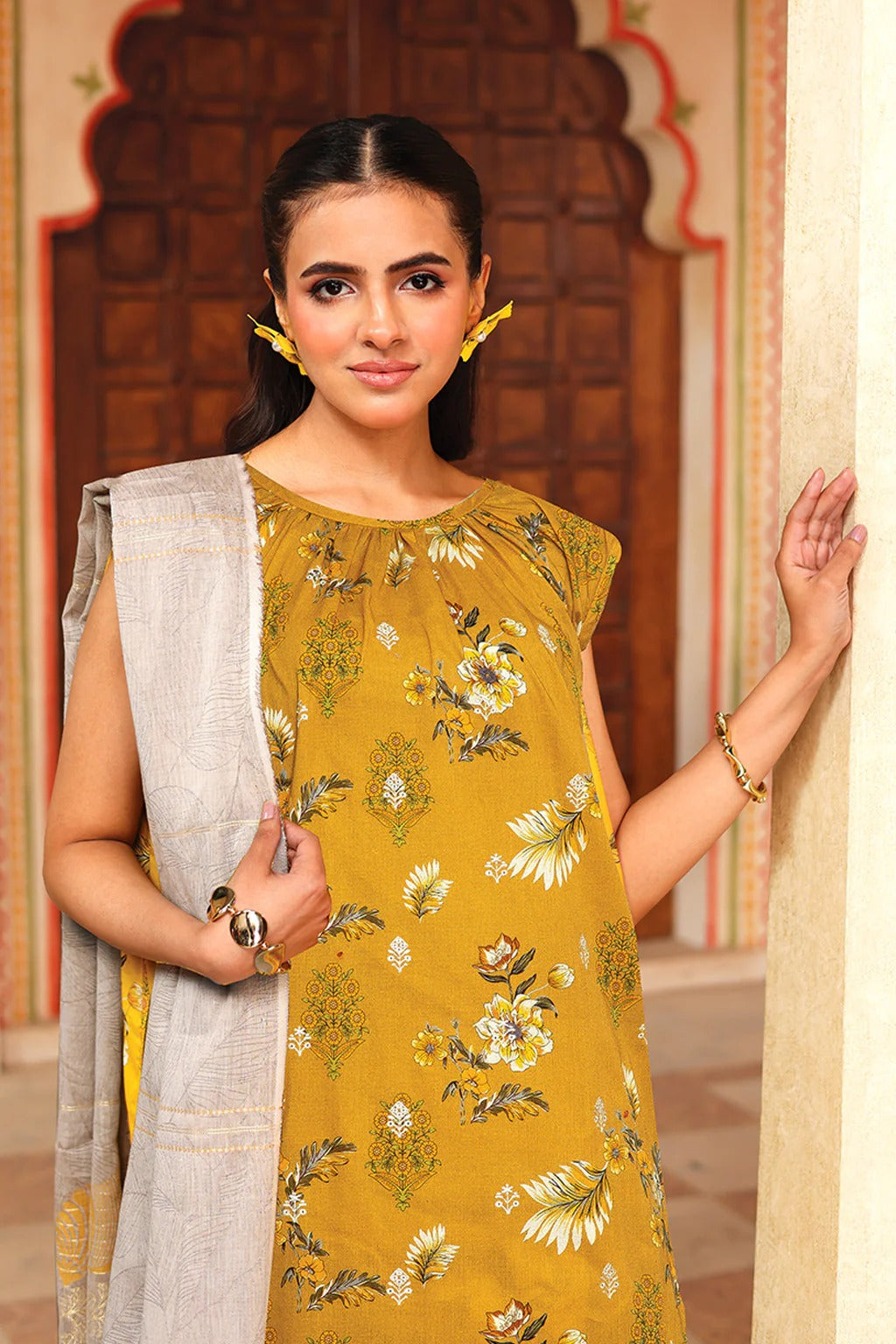 Johra Anaysha Embroidered Printed Lawn Unstitched 3Pcs