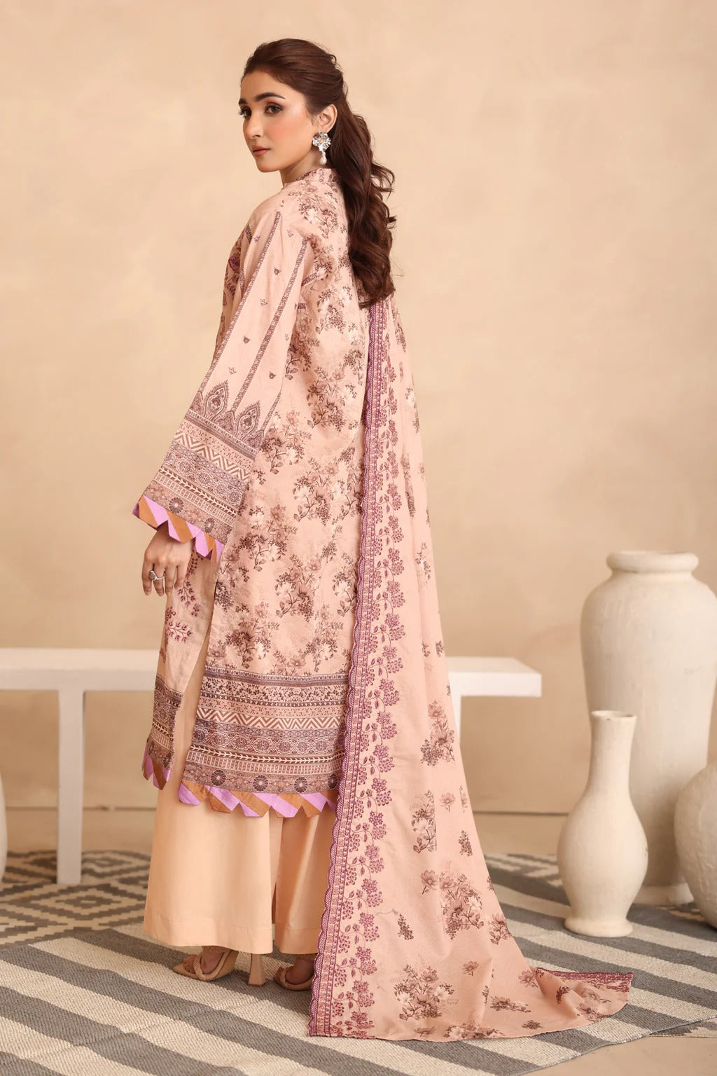 Johra Manara Embroidered Printed Lawn Unstitched 3Pcs